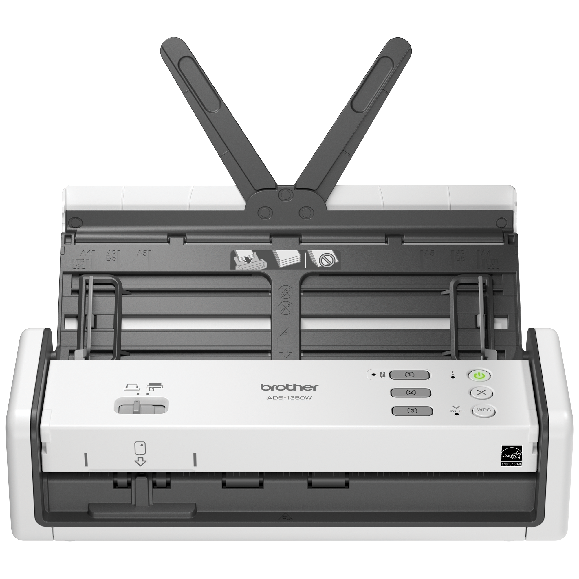 ADS1350w-front-TopTrayOpenBottomTrayClosed